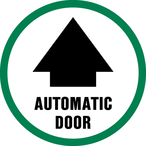 Automatic Doors Signshop Automatic Door with arrow | Western Safety Sign