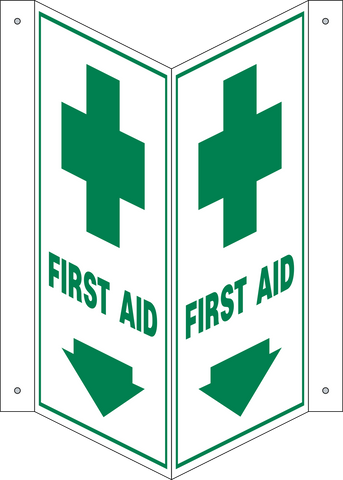 First Aid - Arrow Down V-Shape