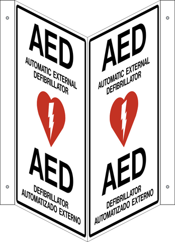 AED - V Shape Bilingual Spanish