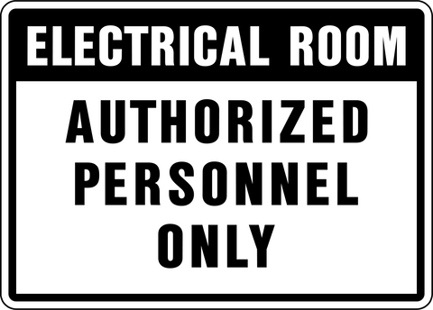 Electrical Room | Western Safety Sign