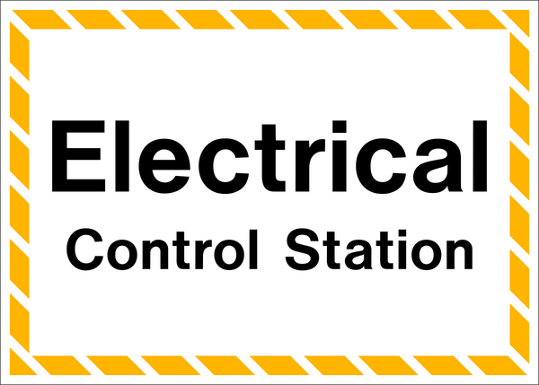 Electrical Control Station | Western Safety Sign