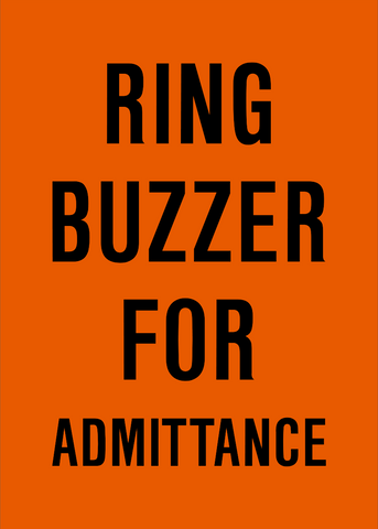 Buzzer for Admittance