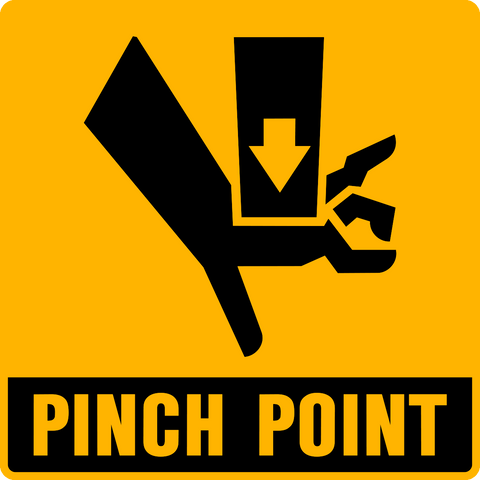 Caution - Pinch Point | Western Safety Sign