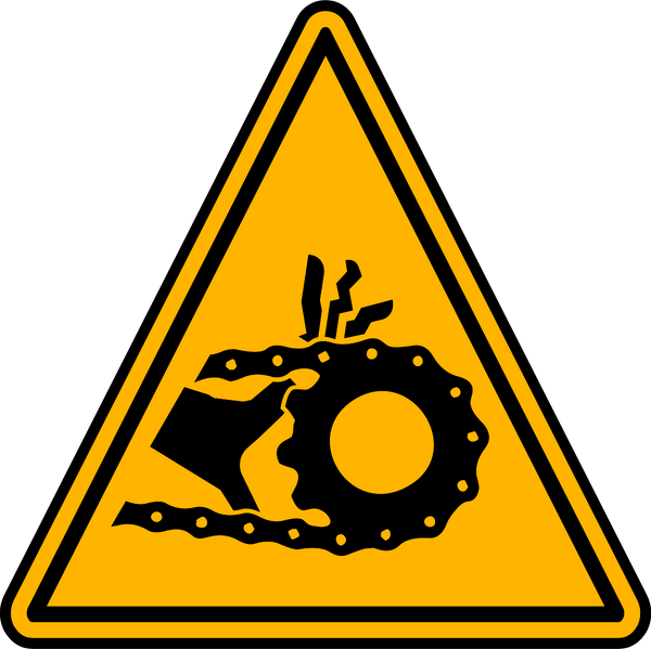 Caution - Chain Moving | Western Safety Sign