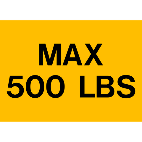 Loading Capacity Sign Load Capacity | Western Safety Sign