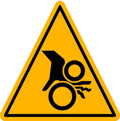 Caution - Crush Hazard A – Western Safety Sign