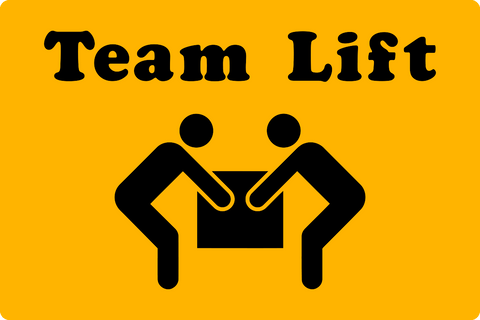 Tim Lift Sticker Team Lift | Western Safety Sign