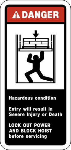Danger Hazardous Condition Lock Out Sign
