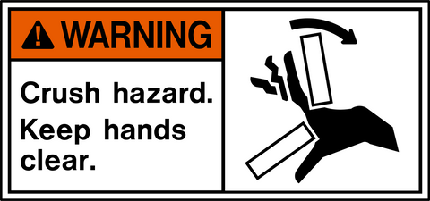 Warning - Crush Hazard