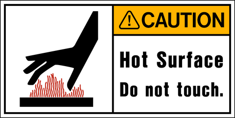 Caution - Hot Surface Do Not Touch A