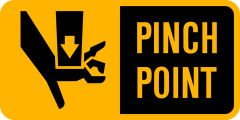 Caution - Pinch Point C