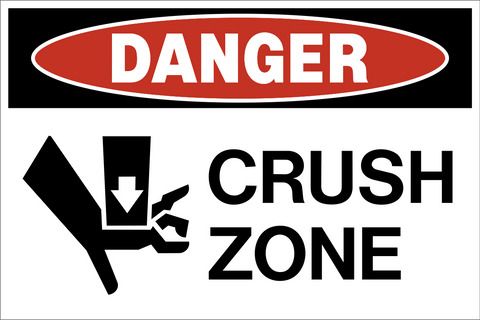Danger - Crush Zone