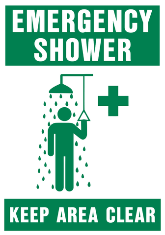 Emergency Shower Keep Area Clear
