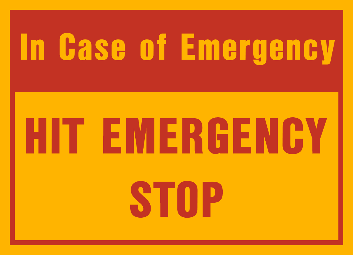 Emergency Stop Pull Cord Western Safety Sign Cayman Eco Beyond