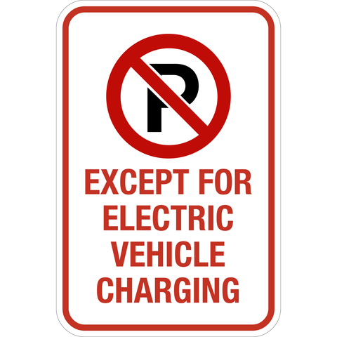 Electric Vehicle Charging No Parking