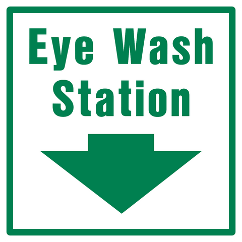 Eye Wash Station arrow down