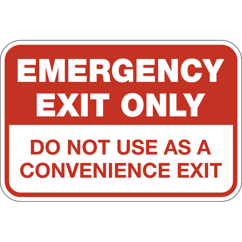 Emergency Exit Only | Western Safety Sign