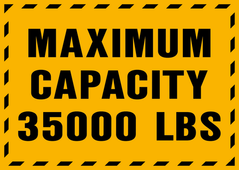 Floor Decal - Maximum Capacity