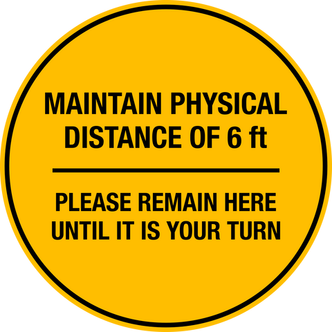 Physical Distance - Floor Decal