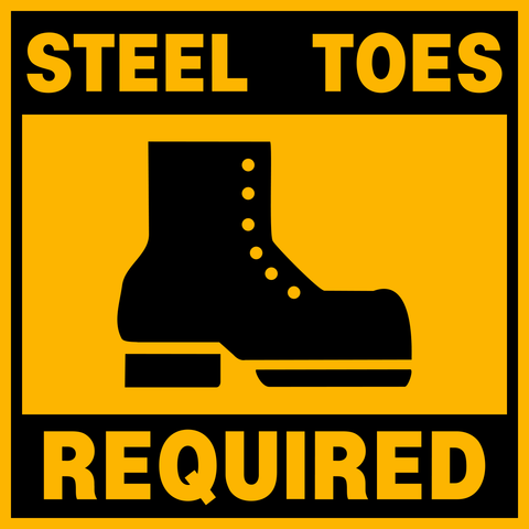 Floor Decal - Steel Toe Boots