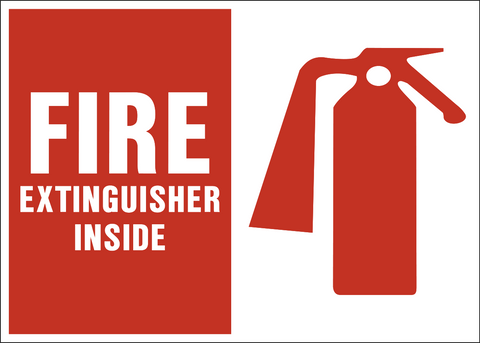 Fire Extinguisher Inside SIGN