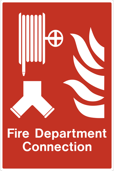 Fire Department Connection | Western Safety Sign
