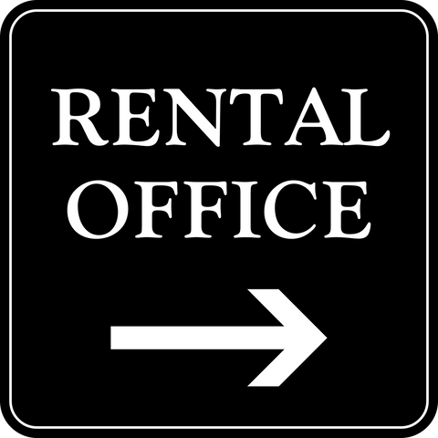 Office Rented Sticker Rental Office | Western Safety Sign