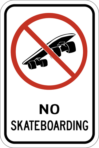 No Skateboarding