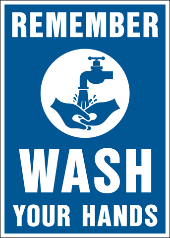 Hand Wip Sign Hand Washing Signs | Western Safety Sign