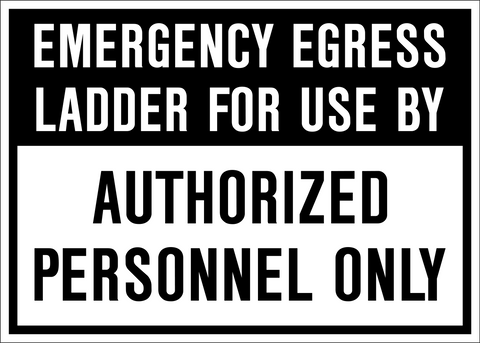 Emergency Egress Ladder