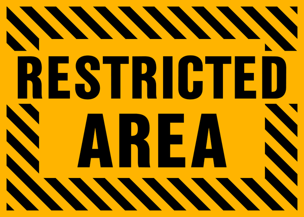 Restricted Area Sign | Western Safety Sign