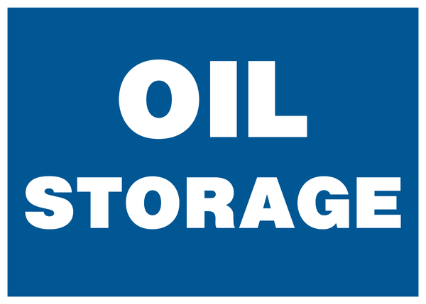 Oil Storage | Western Safety Sign
