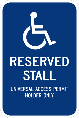 Handicap Reserved Permit Required