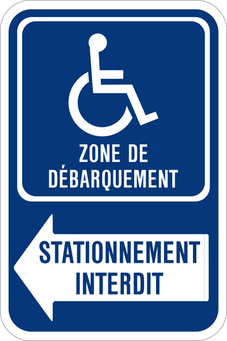 Handicap Reserved French Text