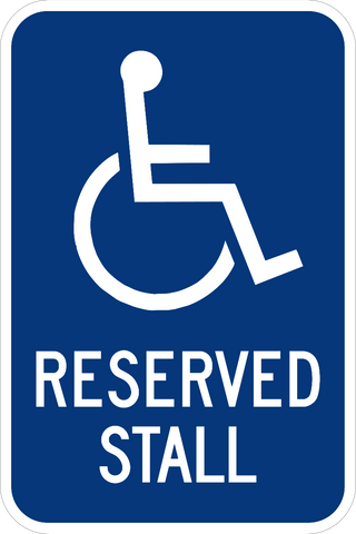 Handicap Reserved Stall