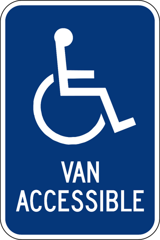Handicap Reserved Van Accessible
