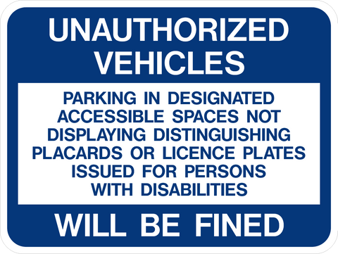 Unauthorized Vehicles Will Be Fined
