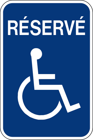 Handicap Reserved French
