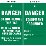 Danger Equipment Grounded