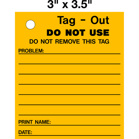Tag Out | Western Safety Sign