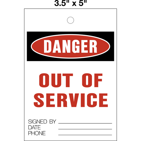 Danger Out of Service