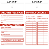 AED Inspection Lock Out Tag