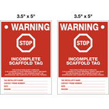 Scaffold Incomplete Tag