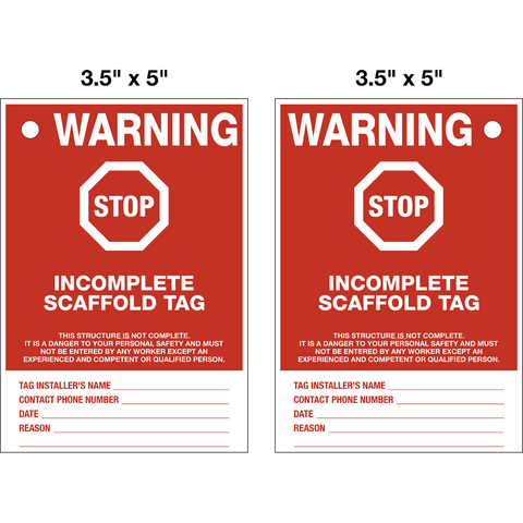 Scaffold Incomplete Tag