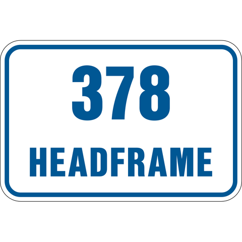 Mine Level Number Signs | Western Safety Sign
