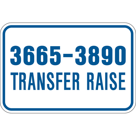 Transfer Raise level number