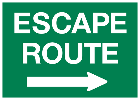 Escape Route Arrow Right