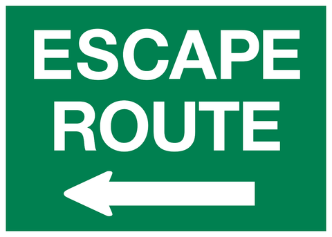 Escape Route arrow left