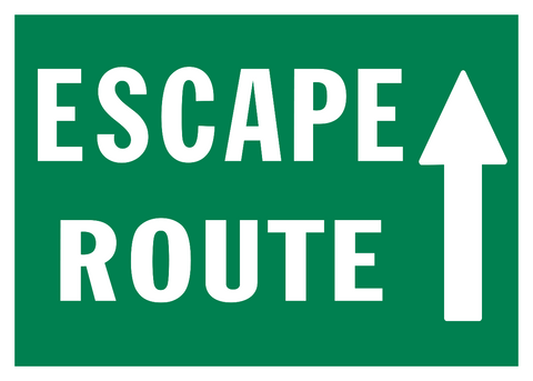 Escape Route Arrow Up