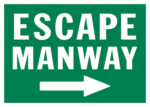 Escape Manway Arrow Right